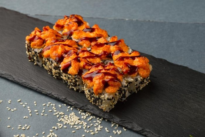 Запеченный с лососем.