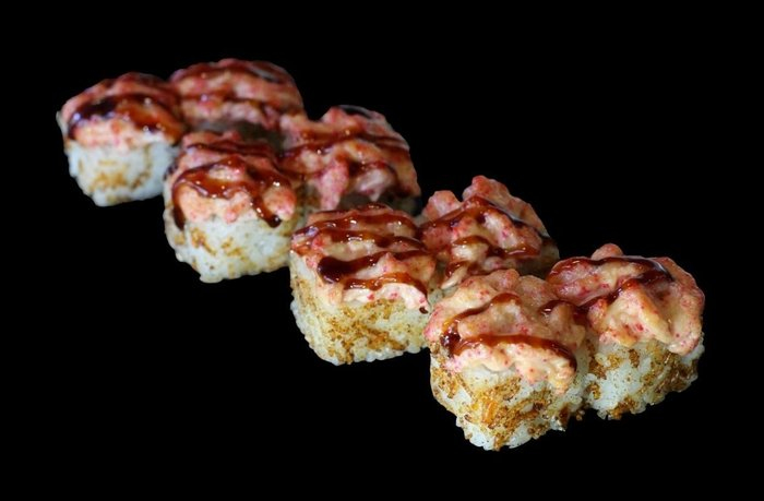 Запеченный с крабом.