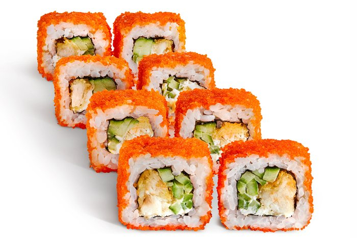 Калифорния с креветкой.